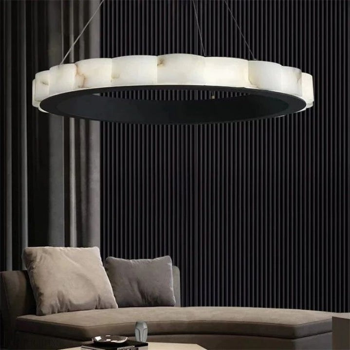 Alabaster Cloudy Chandelier-Momo Lighting