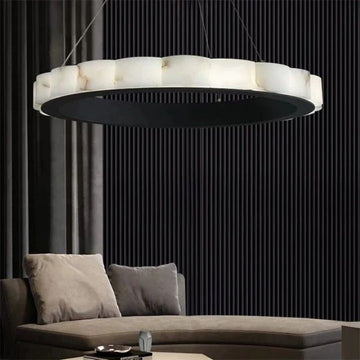 Alabaster Cloudy Chandelier-Momo Lighting