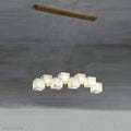 Alabaster Cubic Linear Chandelier-Momo Lighting