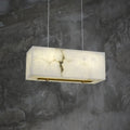 Alabaster Cuboid Dining Room Chandelier-Momo Lighting