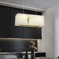 Alabaster Cuboid Dining Room Chandelier-Momo Lighting