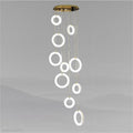 Alabaster Duplex Staircase Chandelier Light-Momo Lighting
