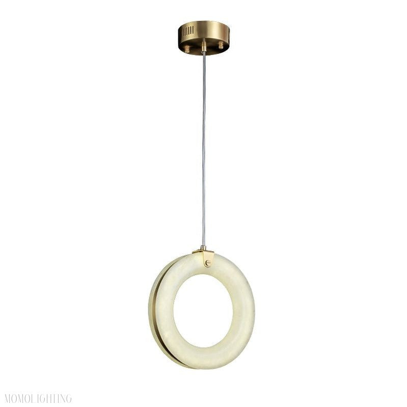 Alabaster Duplex Staircase Chandelier Light-Momo Lighting