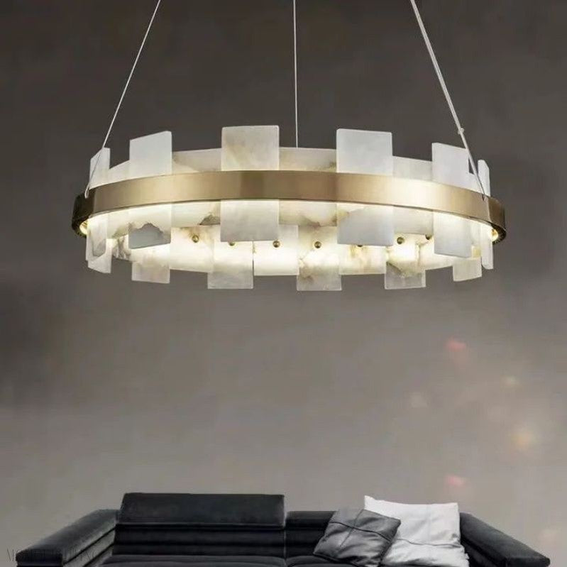 Alabaster Glo Modern Chandelier-Momo Lighting