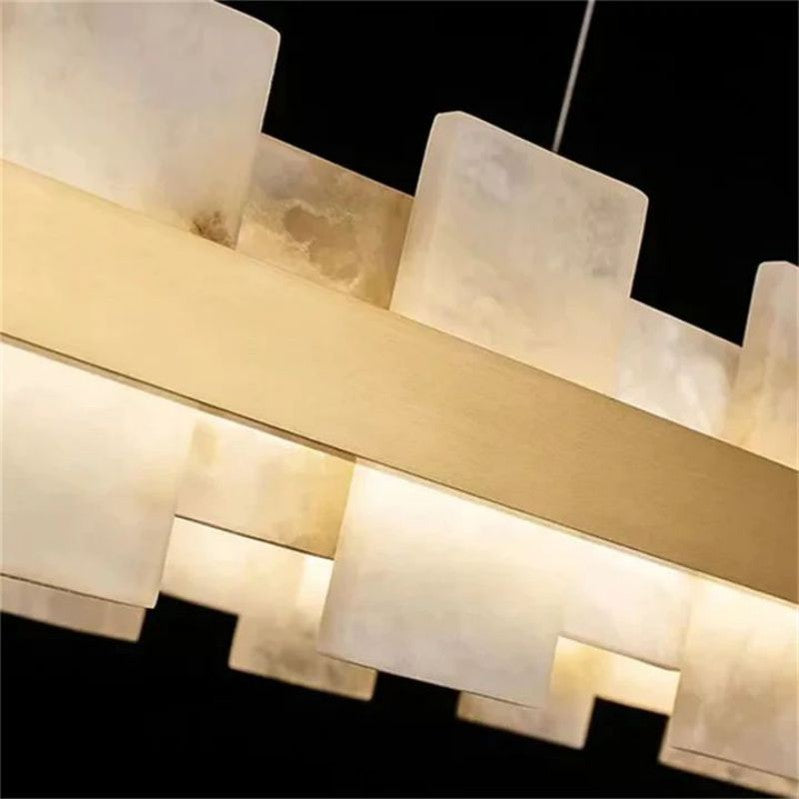 Alabaster Glo Modern Chandelier-Momo Lighting