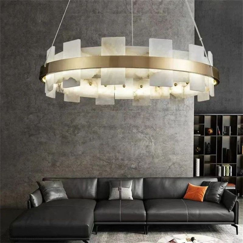 Alabaster Glo Modern Chandelier-Momo Lighting