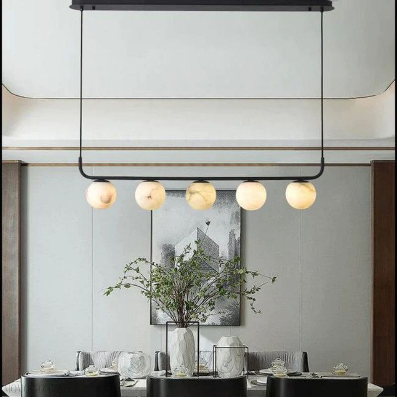 Alabaster Global Linear Chandelier L40"-Momo Lighting
