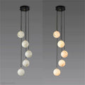Alabaster Global Wavy Chandelier-Momo Lighting