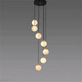 Alabaster Global Wavy Chandelier-Momo Lighting