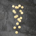 Alabaster Global Wavy Chandelier-Momo Lighting