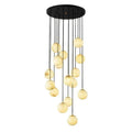 Alabaster Global Wavy Chandelier-Momo Lighting