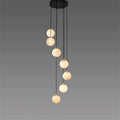Alabaster Global Wavy Chandelier-Momo Lighting
