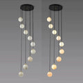 Alabaster Global Wavy Chandelier-Momo Lighting
