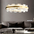 Alabaster Halo Chandelier-Momo Lighting
