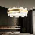 Alabaster Halo Chandelier-Momo Lighting