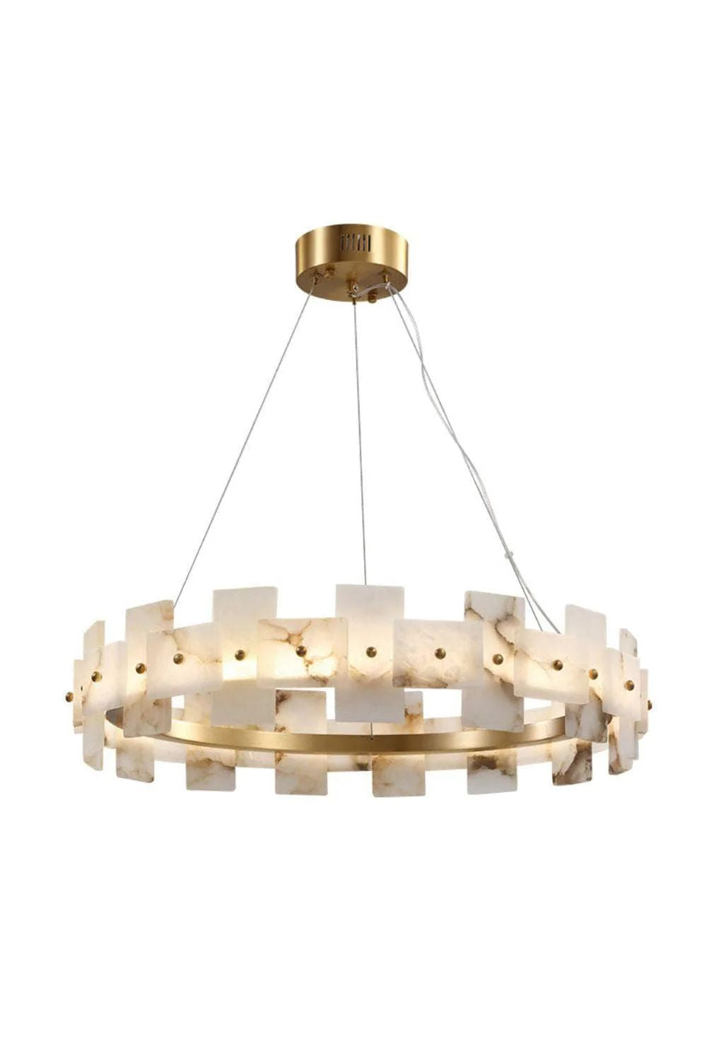 Alabaster Halo Chandelier-Momo Lighting