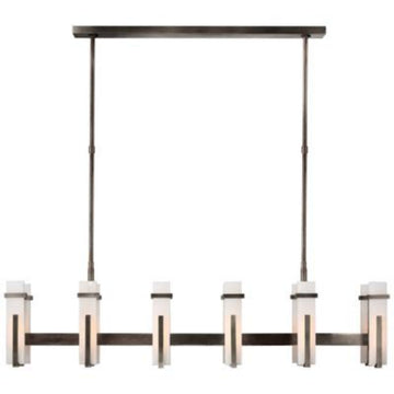 Alabaster Ian K Fowler Malik Large Linear Chandelier-Momo Lighting