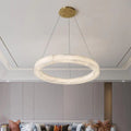 Alabaster Living Room Round Chandelier-Momo Lighting