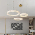 Alabaster Living Room Round Chandelier-Momo Lighting