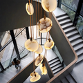 Alabaster Long Staircase Chandelier 5 styles-Momo Lighting