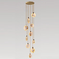 Alabaster Long Staircase Chandelier 5 styles-Momo Lighting