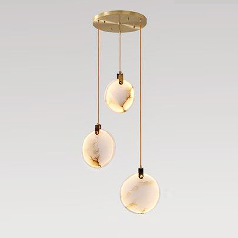 Alabaster Long Staircase Chandelier 5 styles-Momo Lighting