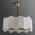 Alabaster Lorry Round Chandelier 20
