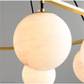 Alabaster Modern Round Ball Chandelier-Momo Lighting