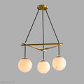 Alabaster Modern Round Ball Chandelier-Momo Lighting