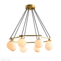 Alabaster Modern Round Ball Chandelier-Momo Lighting