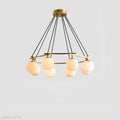 Alabaster Modern Round Ball Chandelier-Momo Lighting