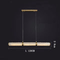 Alabaster Pillar Linear Chandelier-Momo Lighting