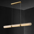 Alabaster Pillar Linear Chandelier-Momo Lighting