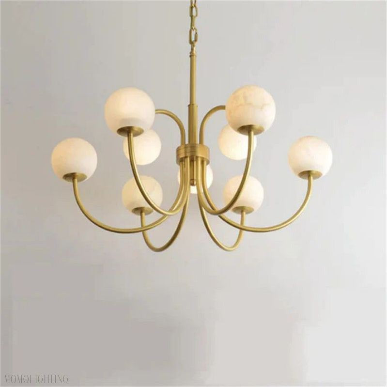Alabaster Radial Chandelier-Momo Lighting