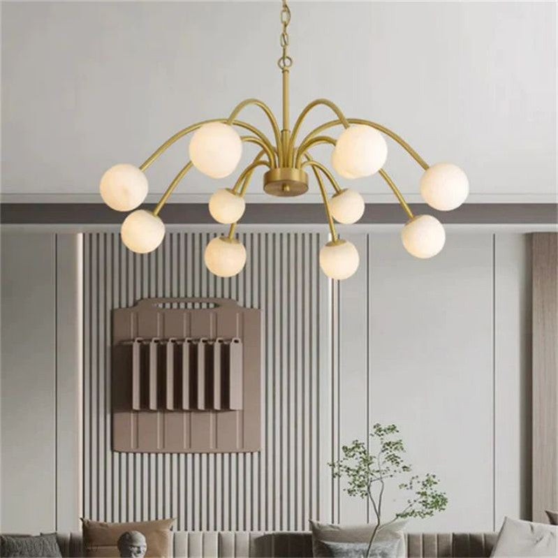 Alabaster Radial Chandelier-Momo Lighting