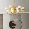Alabaster Radial Chandelier-Momo Lighting