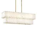 Alabaster Rancho 2-Tier Linear Chandelier-Momo Lighting