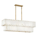 Alabaster Rancho 2-Tier Linear Chandelier-Momo Lighting