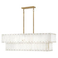 Alabaster Rancho 2-Tier Linear Chandelier-Momo Lighting