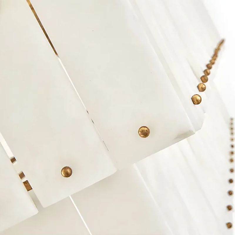 Alabaster Rancho 2-Tier Linear Chandelier-Momo Lighting