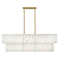 Alabaster Rancho 2-Tier Linear Chandelier-Momo Lighting