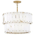 Alabaster Rancho 2-Tier Round Chandelier (34.25