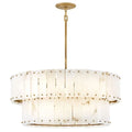Alabaster Rancho 2-Tier Round Chandelier (34.25