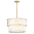 Alabaster Rancho 2-Tier Round Chandelier (Middle)-Momo Lighting