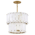 Alabaster Rancho 2-Tier Round Chandelier (Small)-Momo Lighting