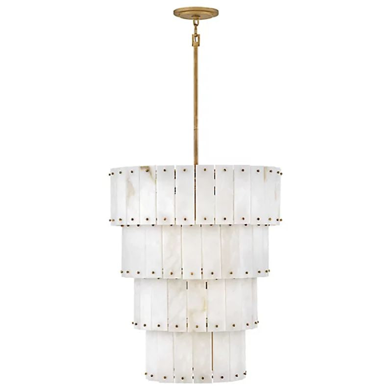 Alabaster Rancho 4-Tier Round Chandelier-Momo Lighting