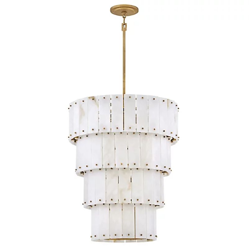 Alabaster Rancho 4-Tier Round Chandelier-Momo Lighting