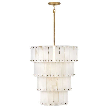 Alabaster Rancho 4-Tier Round Chandelier-Momo Lighting