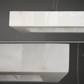 Alabaster Rivage Rectangle Chandelier 72