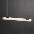 Alabaster Square Pillar Dining Chandelier-Momo Lighting